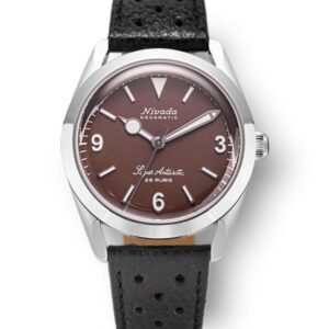 Nivada Grenchen Super Antarctic 3.6.9 Brown - Black Racing Strap