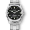 Nivada Grenchen Super Antarctic 32026A - Black Leather White Stitching - Image 2