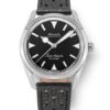 Nivada Grenchen Super Antarctic 35 mm - Black White Luminova - Black Leather - Image 2
