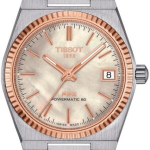 Tissot PRX 35mm Powermatic 80 Steel & 18K Gold T931.207.41.111.00