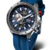 Vostok Europe Almaz Multifunctional Line YM26-320A652S - Modrý silikonový řemínek