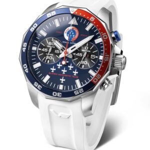 Vostok Europe Limitovaná edice Biele Albatrosy 6S21-225A463-I - Bílý silikonový řemínek