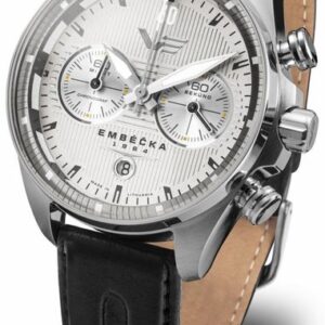 Vostok Europe Limitovaná edice Embéčka Chrono Line 6S21-325A491 - Černý kožený řemínek