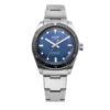 Vulcain Skindiver Nautique Blue with White Lum - Black Carbon Leather Strap - Image 3