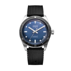 Vulcain Skindiver Nautique Blue with White Lum - Rubber