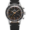Nivada Grenchen Chronoking Mecaquartz - Inter. Bezel - Black Leather White Stitching - Image 3