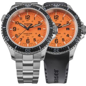 Traser P67 Diver Orange Set ocel a pryž
