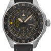 Aviator Airacobra GMT V.1.37.0.303.4 - Černý kožený řemínek - Image 2