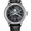 Černý kožený řemínek Aviator pro Douglas Moonflight V.1.33.0.252.4 - lesklá spona - Image 2