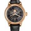 Černý kožený řemínek Aviator pro Douglas Moonflight V.1.33.2.253.4 - zlatá spona - Image 2