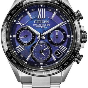 Citizen Attesa Satellite Wave GPS Unite With Blue Limited Edition CC4075-50L