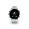 Garmin Forerunner® 570 - 42mm Cloud Blue hliníková luneta, poloprůhledný řemínek Whitestone/Cloud Blue 010-02970-01 - Image 3