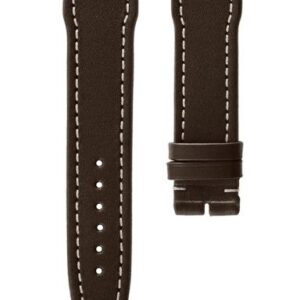 Kožený řemínek Biatec Marine | Tmavě hnědý - 20 mm - Bez spony