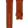 Kožený řemínek Biatec Pilot | Hnědý - 20 mm - Stříbrná - Image 2