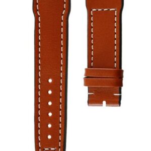 Kožený řemínek Biatec Pilot | Hnědý - 20 mm - Bez spony