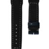 Kožený řemínek Biatec Pilot | Modrý - 20 mm - Stříbrná - Image 3