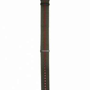 Traser řemen textilní pro P67 Officer Automatik zeleno-červený - 22 mm