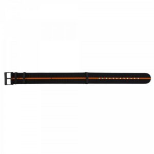 Traser řemen textilní pro P67 Officer Pro Quartz černo-oranžový - 22 mm