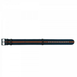 Traser řemen textilní pro P67 Officer Pro Quartz modro-oranžový - 22 mm