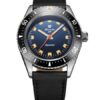 Nivada Grenchen Aquamar Blue - Black Racing strap - Image 3