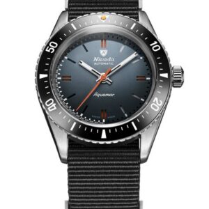 Nivada Grenchen Aquamar Grey - Black Nato Strap