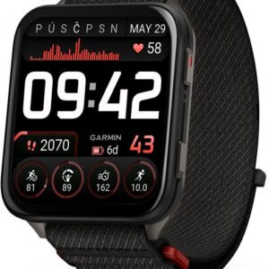 Garmin Venu® X1 Black Slate s nylonovým řemínkem ComfortFit v barvě Black 010-02980-02