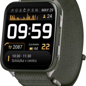 Garmin Venu® X1 Moss s nylonovým řemínkem ComfortFit v barvě Moss 010-02980-03