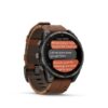 Carbon grey DLC titanium s Chestnut koženým řemínkem 010-03198-40