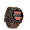 Carbon grey DLC titanium s Chestnut koženým řemínkem 010-03199-40