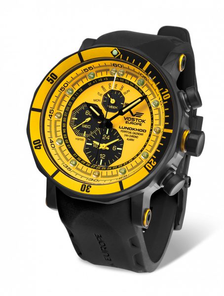 Silikonový řemínek Vostok Europe pro modely Lunochod - černý/černá spona - Obrázek 2