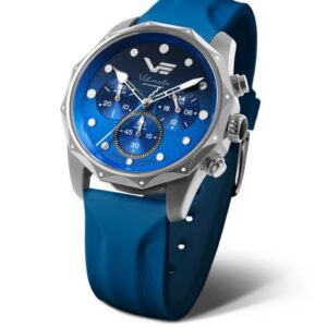 Vostok Europe Vilnele Chrono JS20-125A750 - Náhradní modrý silikonový řemínek