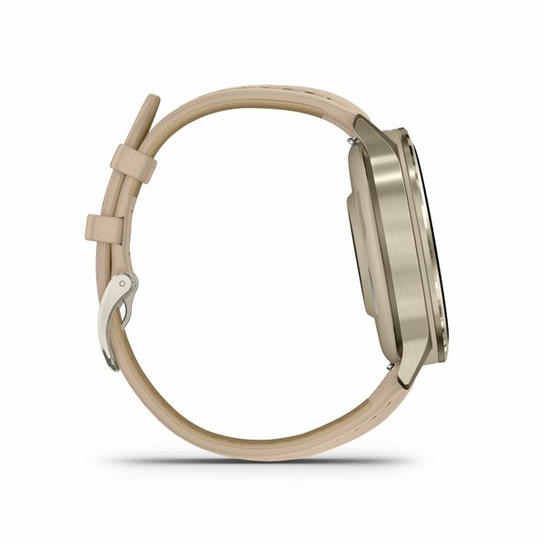 Garmin Venu® 4 - 41 mm Lunar Gold / Bone silikonový řemínek a Light Sand kožený řemínek 010-03013-03 - Obrázek 2