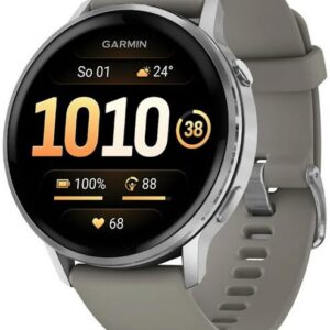 Garmin Venu® 4 - 45 mm Silver / Silver Gray silikonový řemínek 010-03014-01