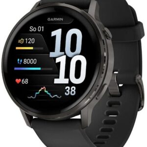 Garmin Venu® 4 - 45 mm Slate a Černý silikonový řemínek 010-03014-00