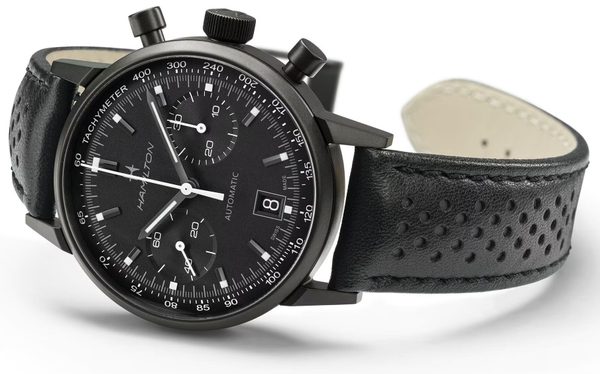 Hamilton American Classic Intra-Matic Auto Chrono All Black Edition H38446730 - Obrázek 2