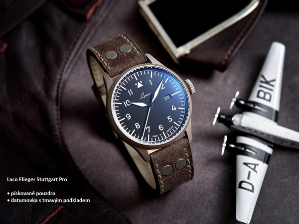 Laco Flieger Stuttgart Pro 43 Handwinding - Obrázek 2