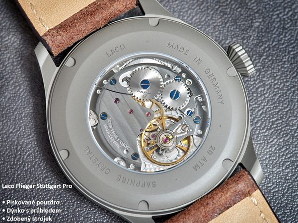 Laco Flieger Stuttgart Pro 43 Handwinding - Obrázek 3