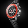 Nivada Grenchen Chronoking Mecaquartz Racing Black - Inter. Bezel - Black Racing Strap - Obrázek 3