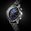 Nivada Grenchen Chronoking Mecaquartz Racing Blue - Inter. Bezel - Black Racing Strap - Obrázek 3