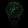Nivada Grenchen Chronoking Mecaquartz Racing Grey - Inter. Bezel - Black Racing Strap - Obrázek 3