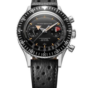 Nivada Grenchen Chronomaster Broad Arrow 41mm - Black Racing Strap