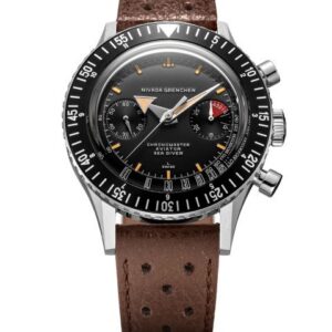 Nivada Grenchen Chronomaster Broad Arrow 41mm - Brown Racing Strap