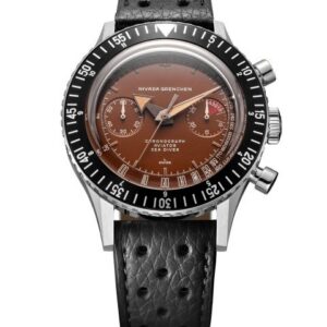Nivada Grenchen Chronomaster Tropical 41mm - Black Racing Strap