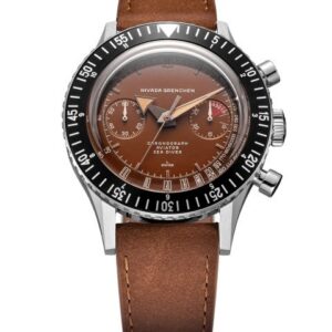 Nivada Grenchen Chronomaster Tropical 41mm - Brown leather