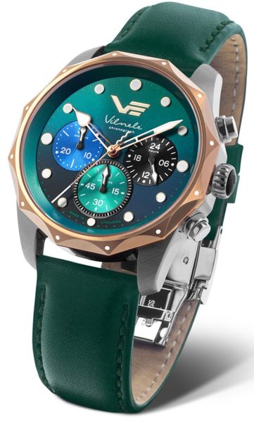 Vostok Europe Vilnele Chrono JS20-125E752 - Černý silikonový řemínek navíc - Obrázek 2