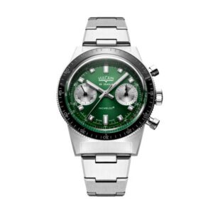 Vulcain Skindiver Chronograph Green - Steel Bracelet
