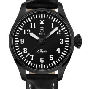 Biatec Corsair Vintage 02 - Černý kožený řemínek