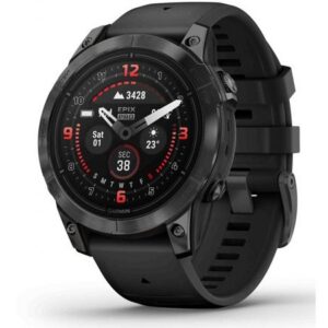 Garmin Epix™ Pro 47mm (Gen 2) Sapphire Edition Carbon Gray DLC Titanium / Black Band - 010-02803-11