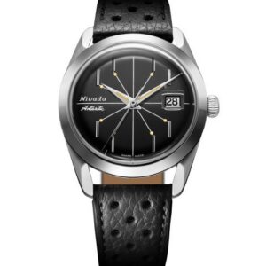 Nivada Grenchen Antarctic Spider Black 38 mm - Black Racing Strap