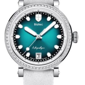 Biatec Magnifique 01 - Bílošedý řemínek z broušené kůže